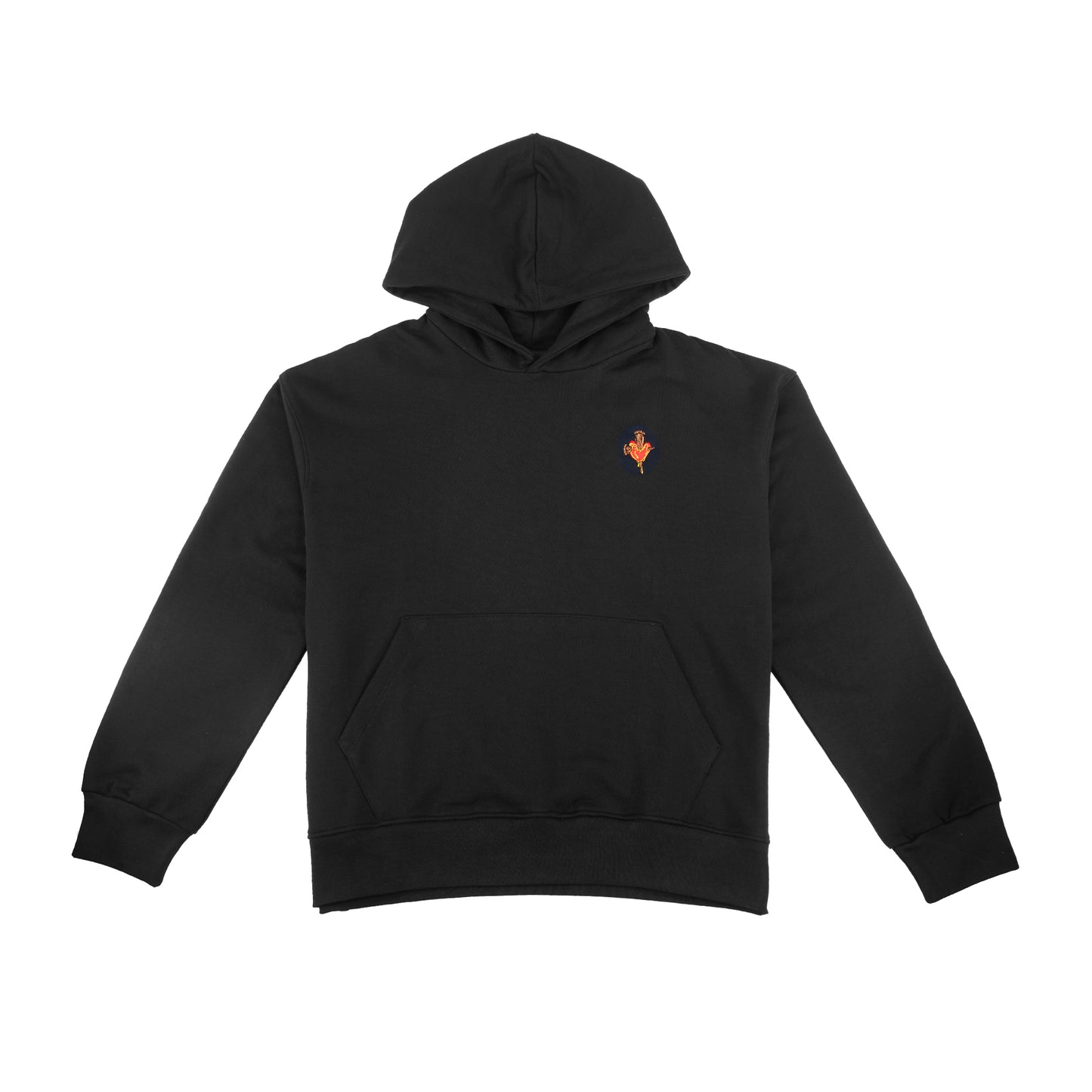 Unisex Pullover Hoodie-Black